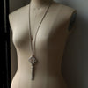 GIFTED / IMPLOSION CROSS NECKLACE TASSEL M PV（IMPLOSION NECK CHAIN ROΦ1H 80cm）