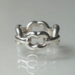 GIFTED / 4LINKED IMPLOSION CHAIN ​​RING SV