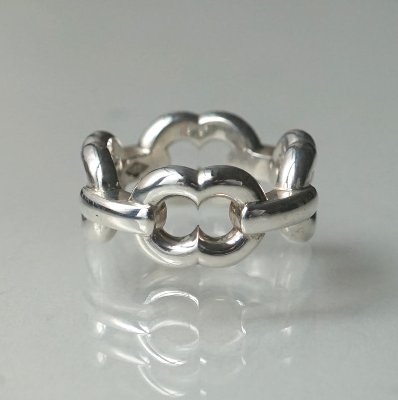 GIFTED / 4LINKED IMPLOSION CHAIN ​​RING SV