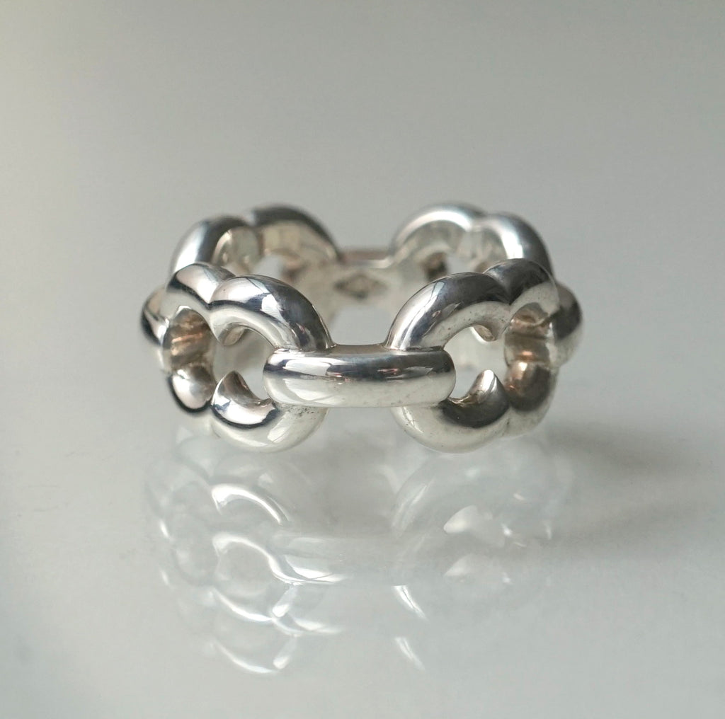 GIFTED / 4LINKED IMPLOSION CHAIN ​​RING SV