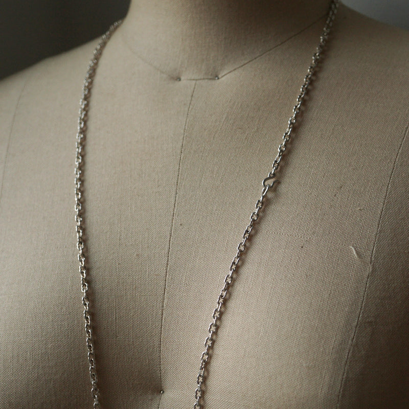 GIFTED / IMPLOSION CROSS NECKLACE TASSEL M PV（IMPLOSION NECK CHAIN ROΦ1H 80cm）