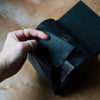 [Limited period]shosa / Short wallet 1.0 black leather jet black