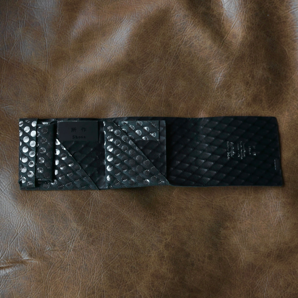 [Limited period]shosa / Short Wallet 2.0 Silver Dot x Quilt
