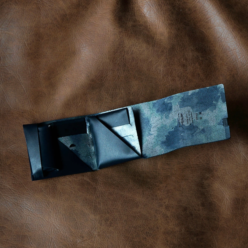 [Limited period]shosa / Short Wallet 2.0 Floral×Navy