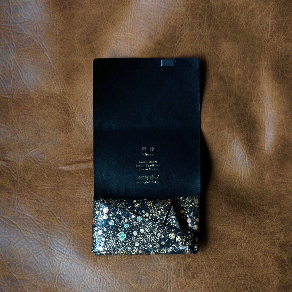 [Limited period]shosa / Coin case gold quartz x black