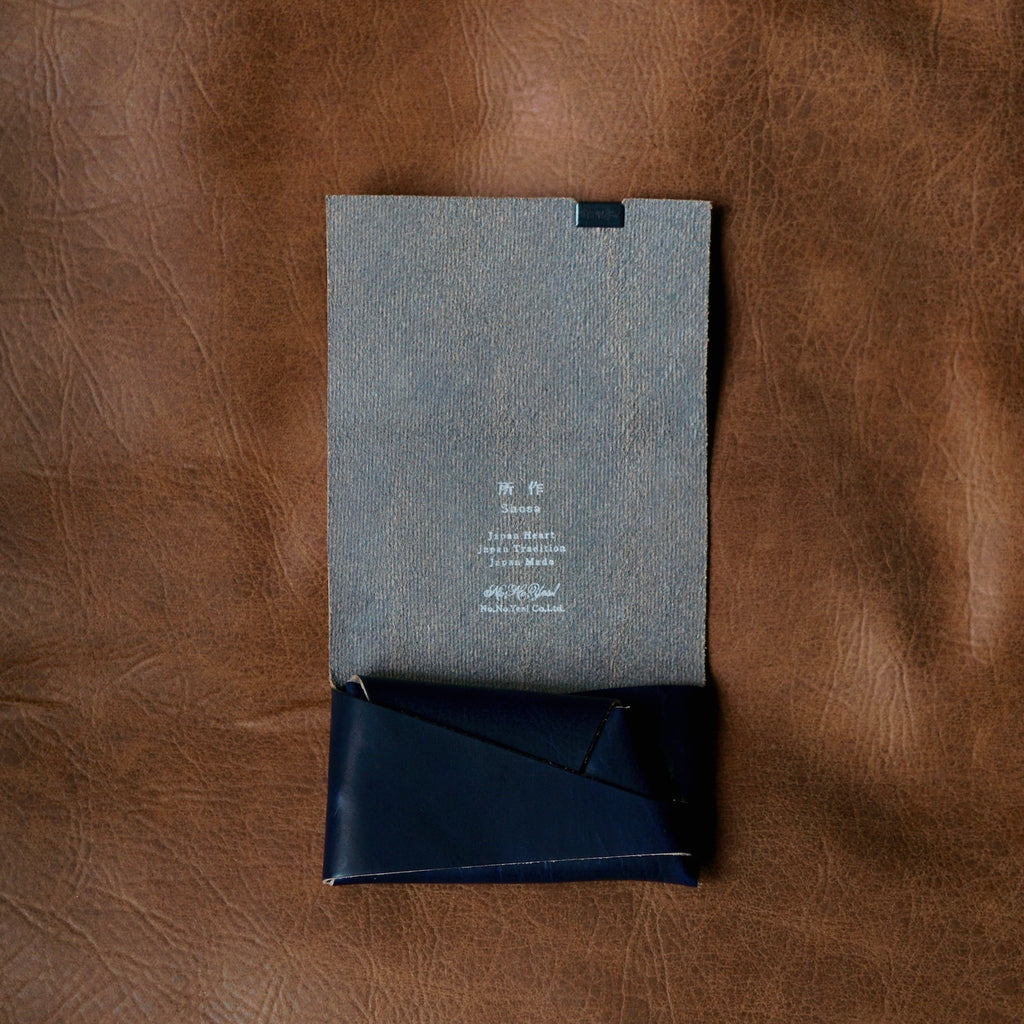 [Limited period]shosa / Coin case indigo dyed denim x navy