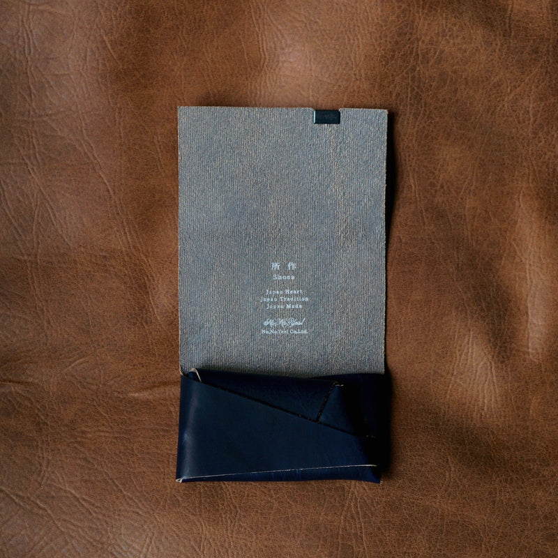 [Limited period]shosa / Coin case indigo dyed denim x navy