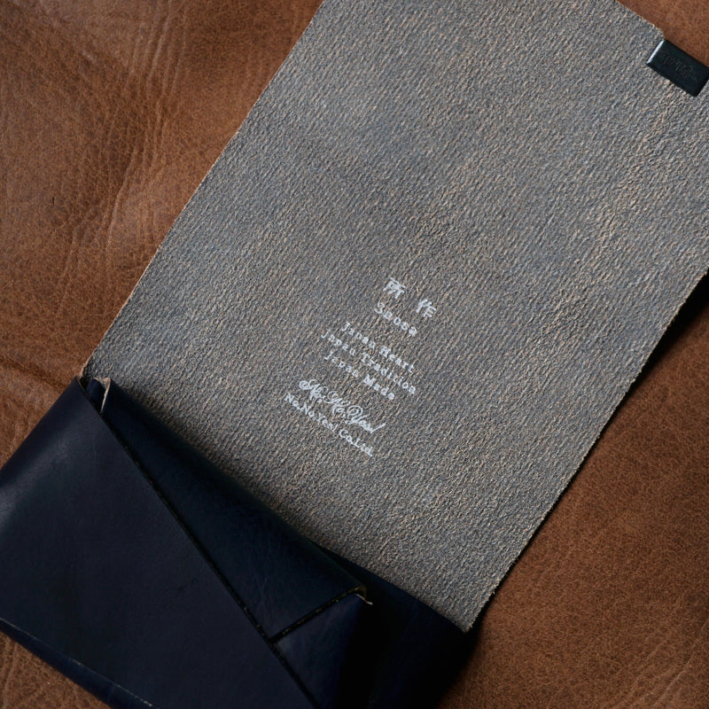 [Limited period]shosa / Coin case indigo dyed denim x navy