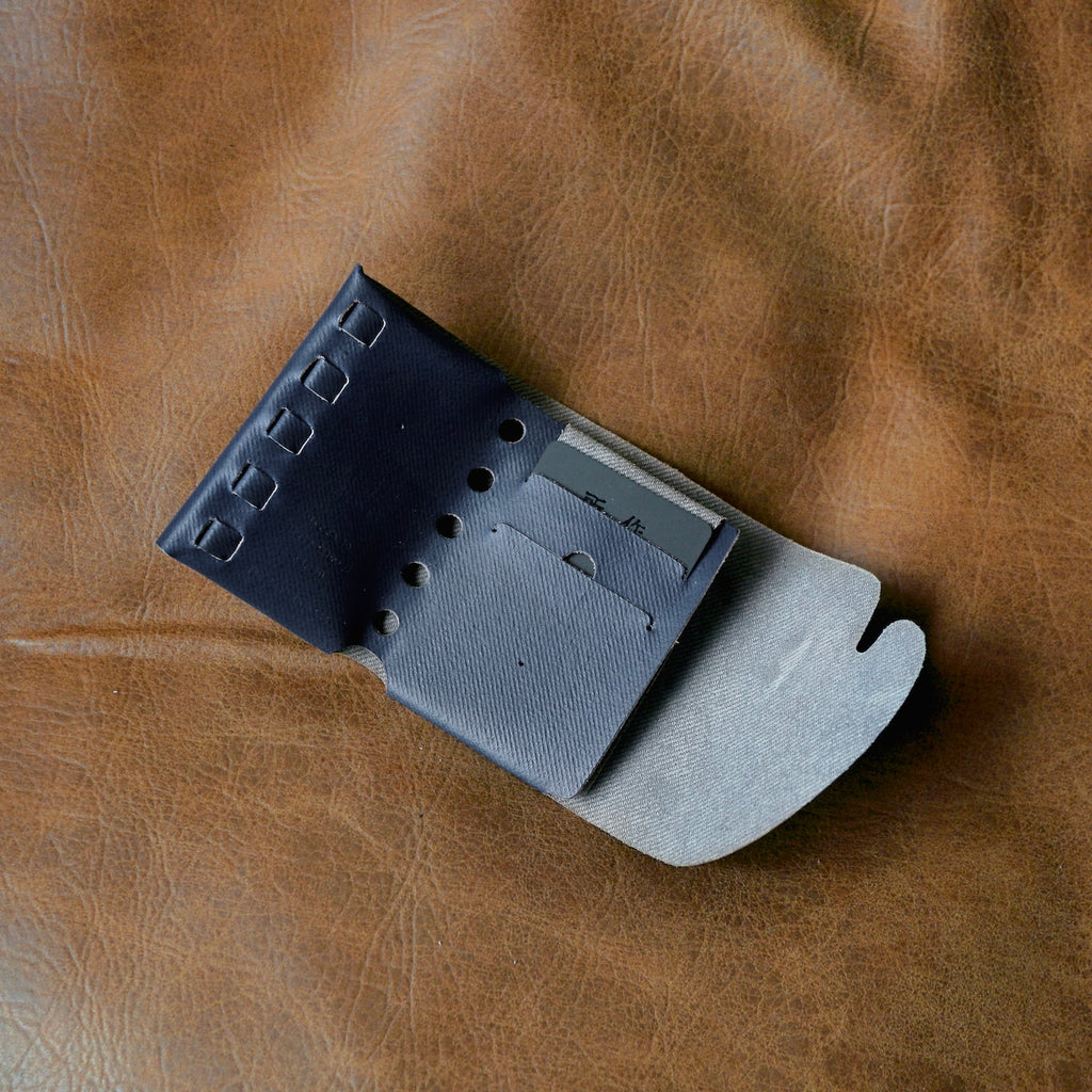 [Limited period]shosa / CP Wallet 2.5 Blue x Denim