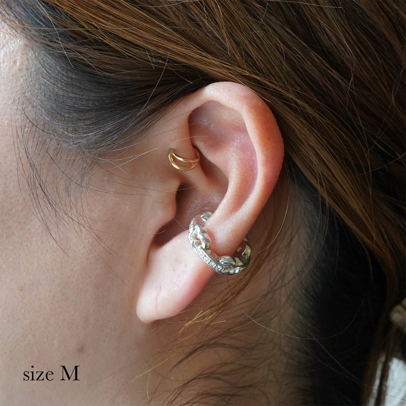 GIFTED / LINKED IMPLOSION EAR CUFF_S_SVD / M_SVD（受注生産）