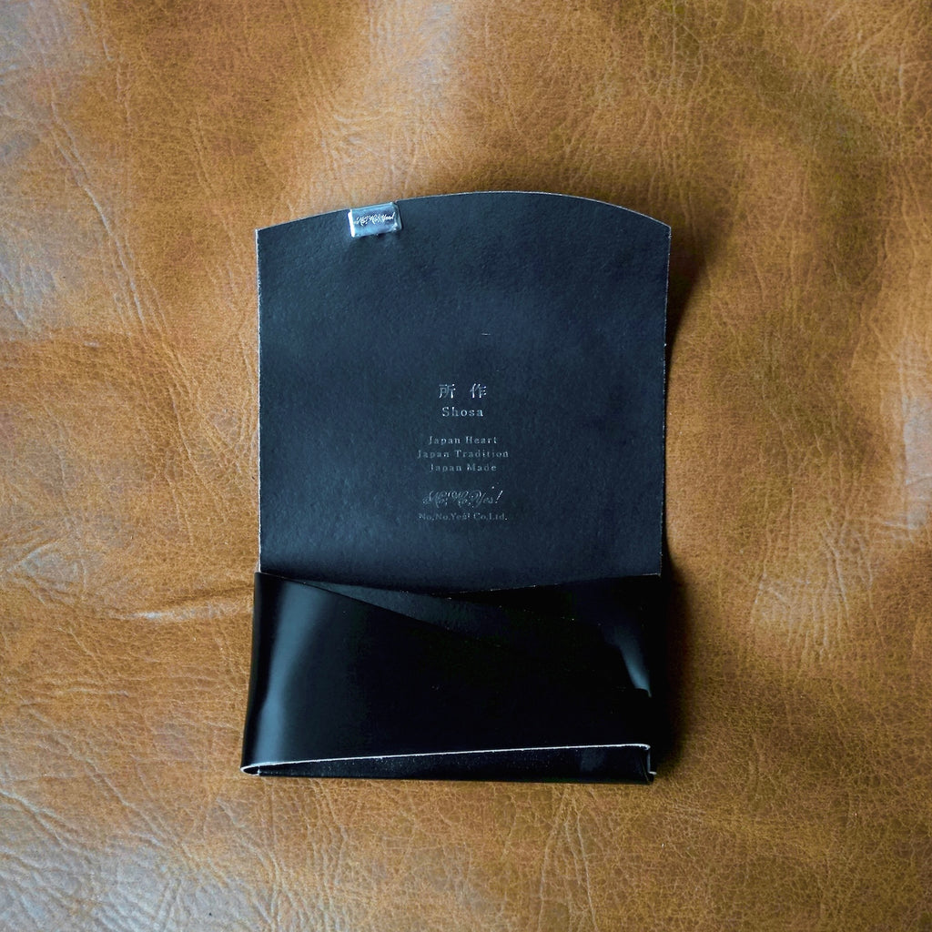 [Limited period]shosa / Card case cordovan black