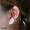 GIFTED / LINKED IMPLOSION EAR CUFF_S_SV / M_SV（受注生産）