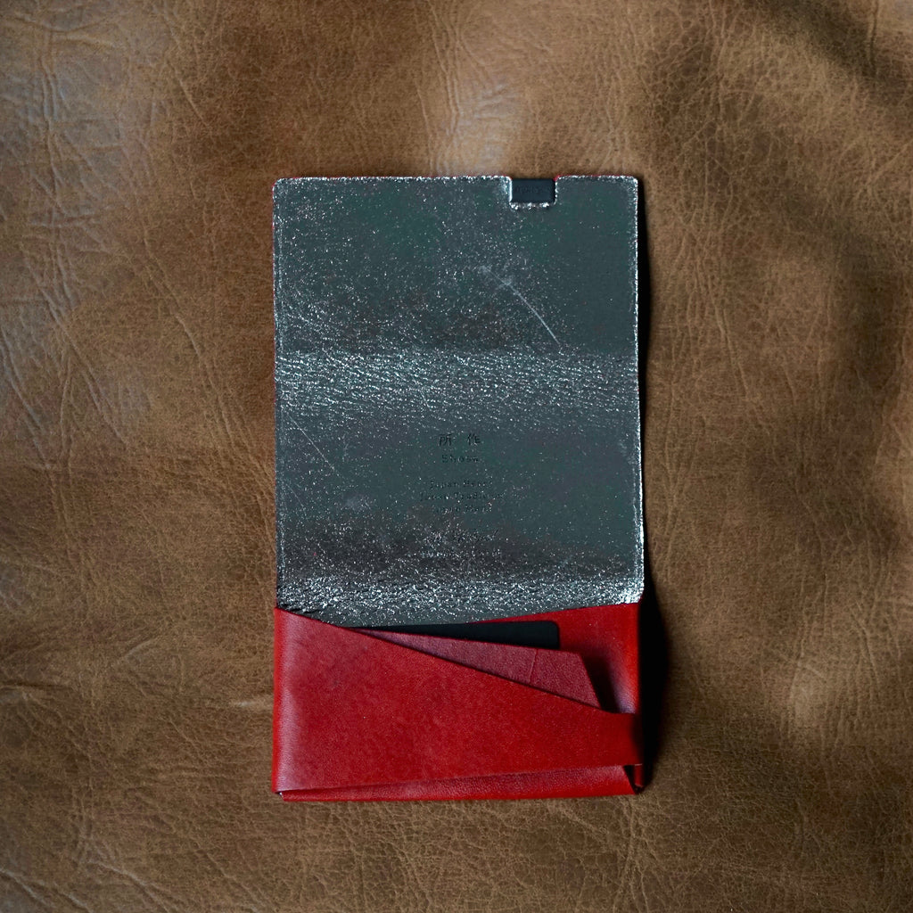 [Limited period]shosa / Card case Bolero Red x Silver