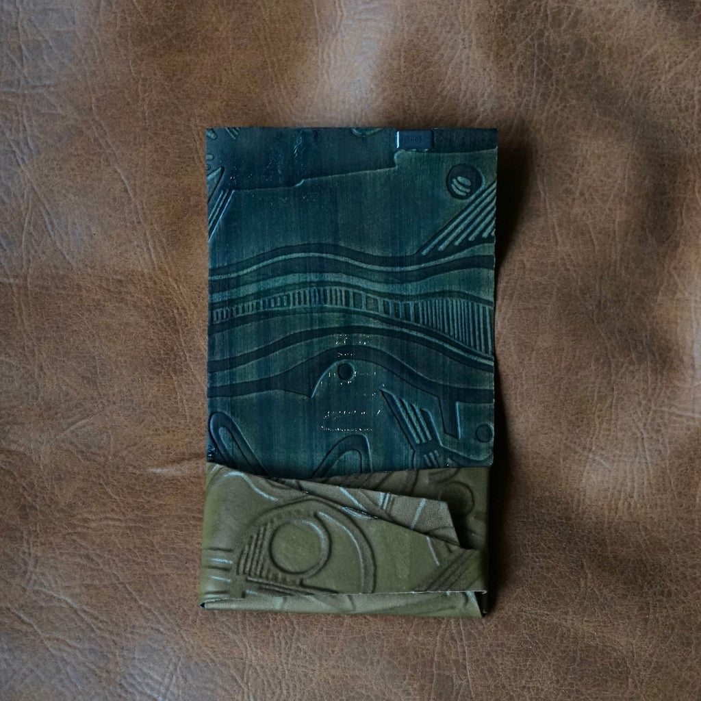 [Limited period]shosa / Card case Mica green stripe x TARO