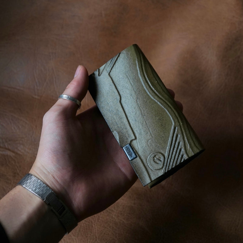 [Limited period]shosa / Card case Mica green stripe x TARO