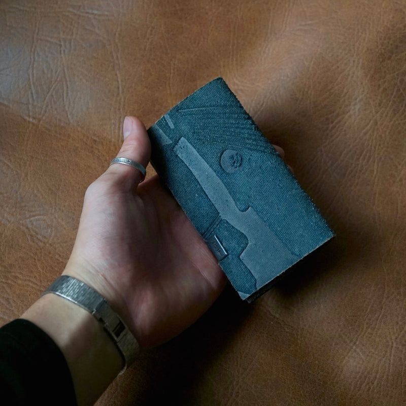[Limited period]shosa / Card case denim processing natural x TARO