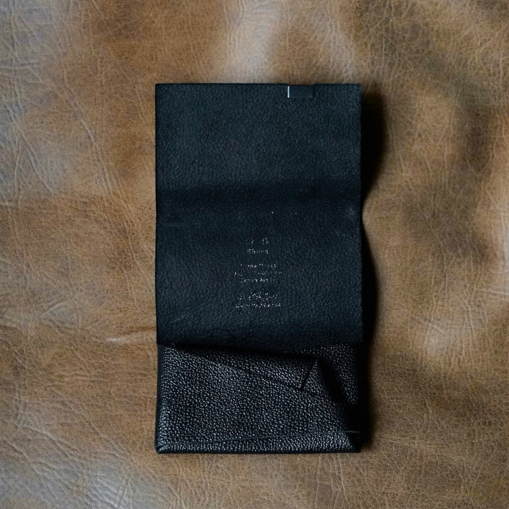 [Limited period]shosa / Coin case black leather black
