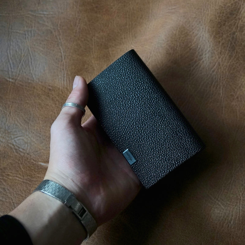 [Limited period]shosa / Coin case black leather black
