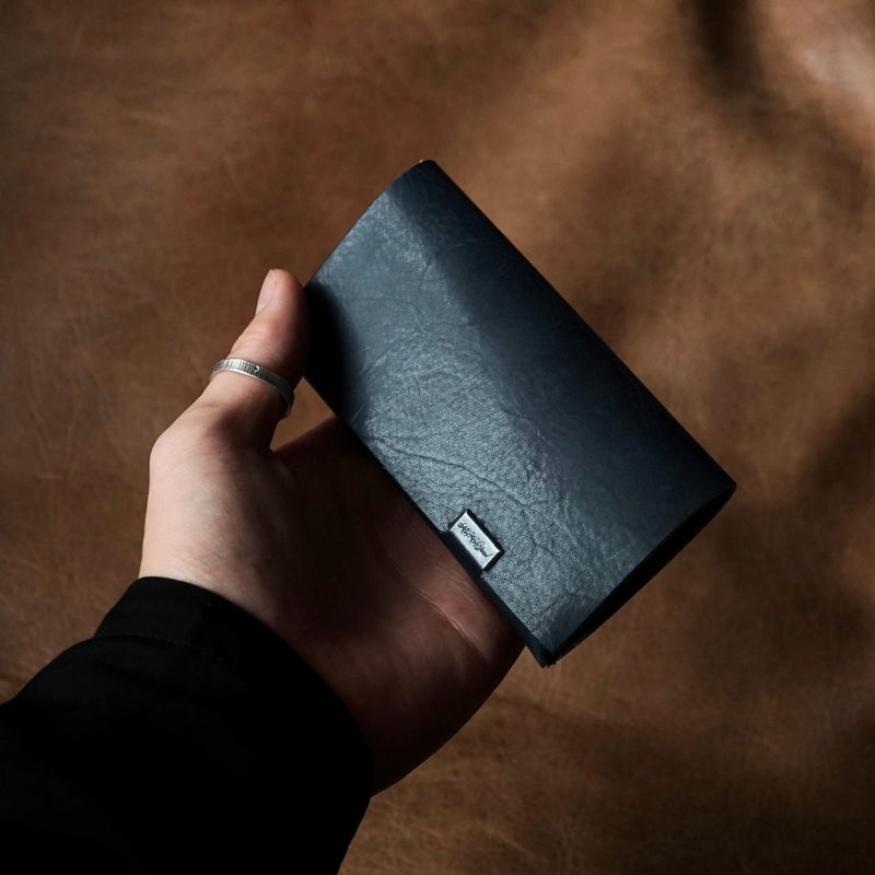 [Limited period]shosa / Card case Indigo dyed denim x navy
