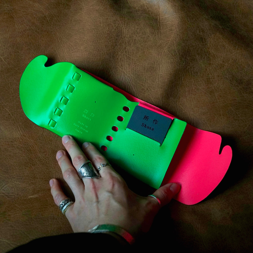 [Limited period]shosa / CP Wallet 3.5 Neon Green x Pink
