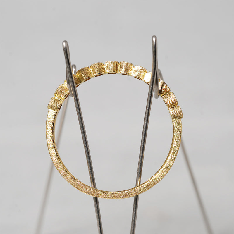 GICLAT / Round Half Eternity Ring K18YG G25R7Y (custom-order )