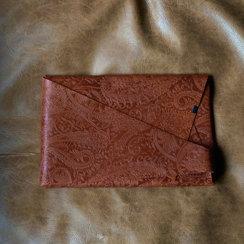 [Limited period]shosa / Clutch bag bridle paisley x orange