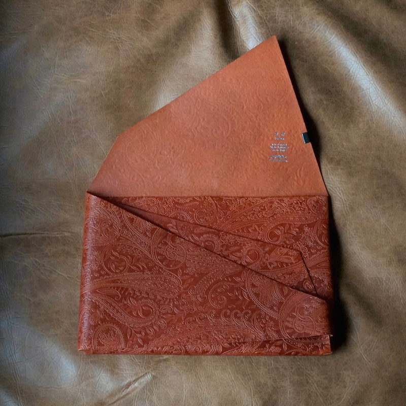 [Limited period]shosa / Clutch bag bridle paisley x orange