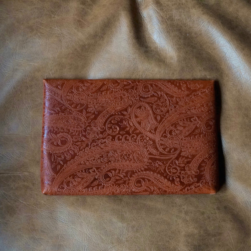 [Limited period]shosa / Clutch bag bridle paisley x orange