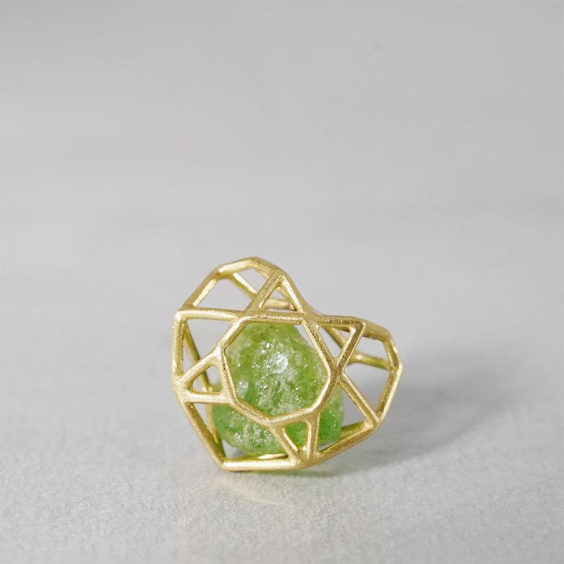 oro di oco / kakeraのピアス ハート ガーネット