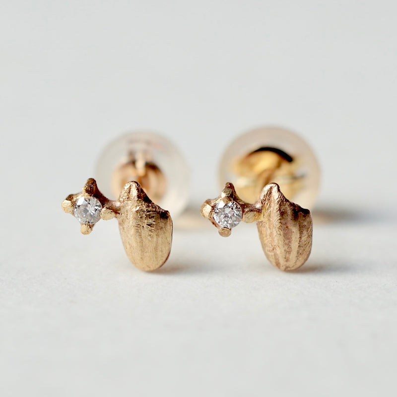 wada maki / お米ピアス K10YG