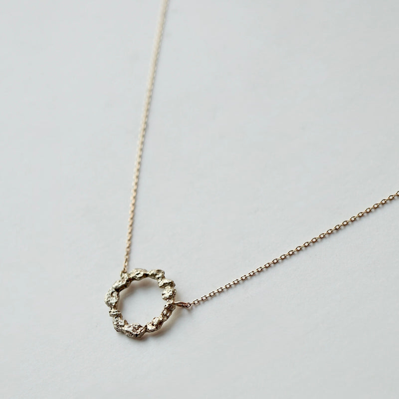 wada maki / Olive Bark Necklace Small Ring (Fragment) K10YG