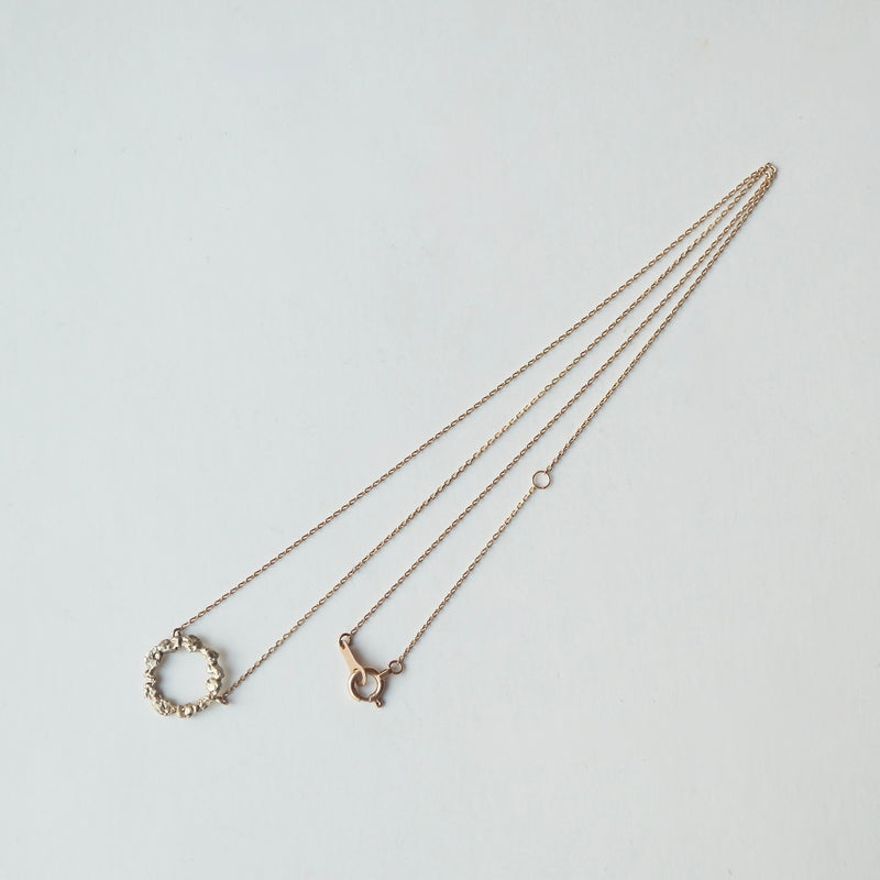 wada maki / Olive Bark Necklace Small Ring (Fragment) K10YG