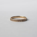 WADA MAKI / Olive Bark Ring (Ura) K10