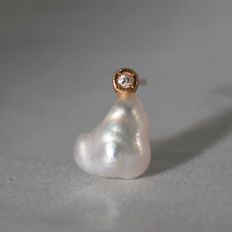 MINIMUMNUTS/keshi pearl pierce Diamond 片耳用