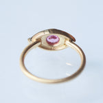 Kagann jewelry / Evil eye ring K18 pink sapphire #13