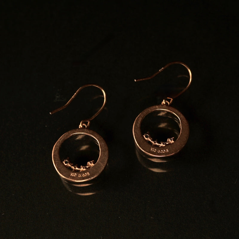 Wreath Hoop Earrings アクアマリン – Fuligo / Fuligoshed