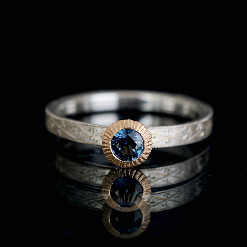 GERMEDEUR / Cronus Ring ブルーサファイア #13 – Fuligo / Fuligoshed