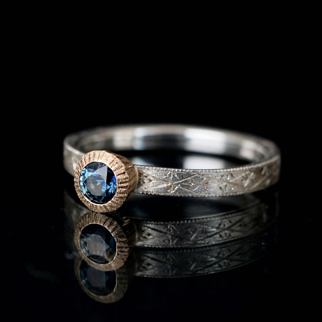 GERMEDEUR / Cronus Ring ブルーサファイア #13 – Fuligo / Fuligoshed