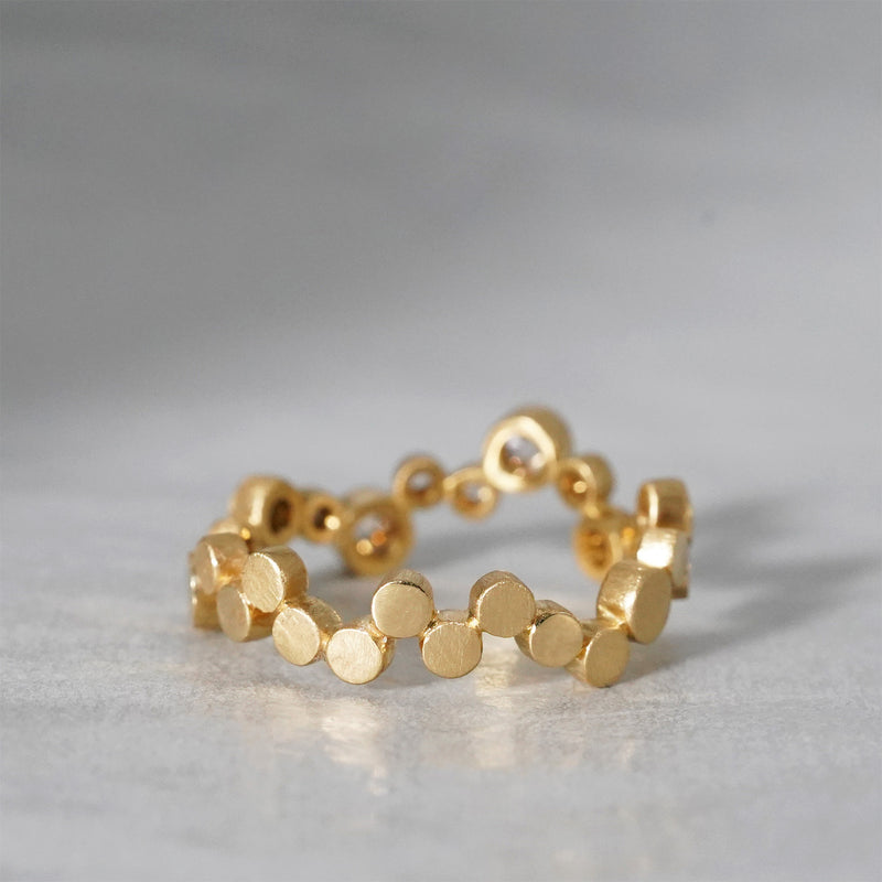 【-8/31 期間限定】19un-neuf / Dot Stella ring Diamond LR186125