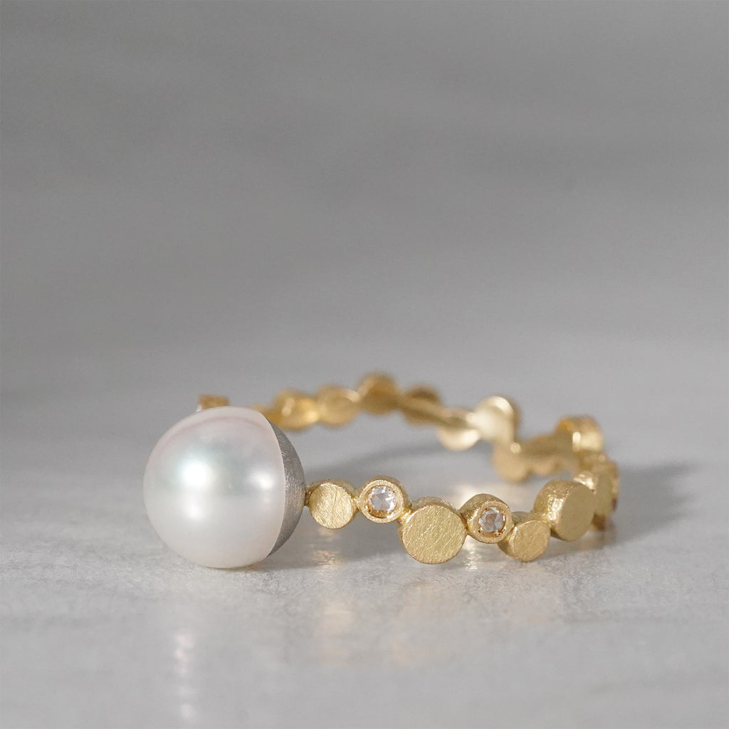 【-8/31 期間限定】19un-neuf / Dot Breath of stars ring Diamond LR20913