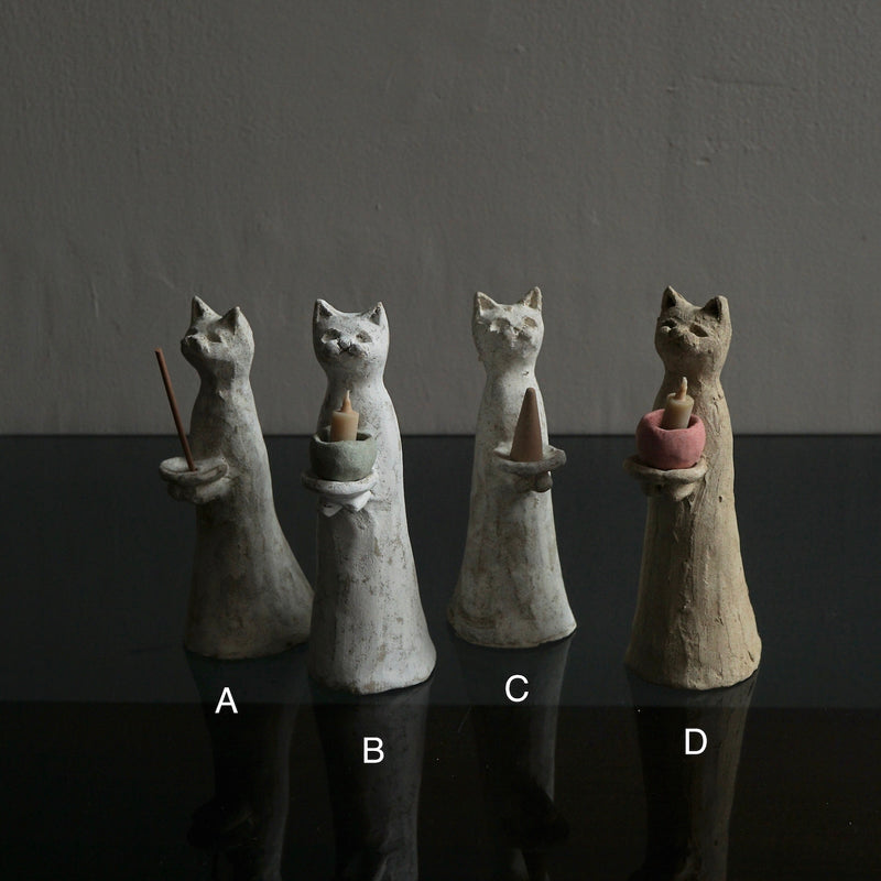 [Limited time] Tomoko Warabino / 20.Cat incense holder