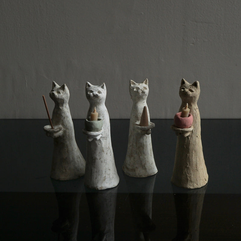 [Limited time] Tomoko Warabino / 20.Cat incense holder