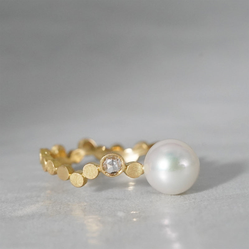 【-8/31 期間限定】19un-neuf / Dot Breath of stars ring Diamond LR20913