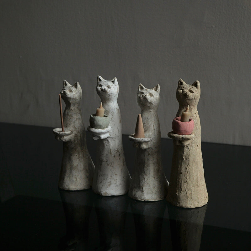 [Limited time] Tomoko Warabino / 20.Cat incense holder