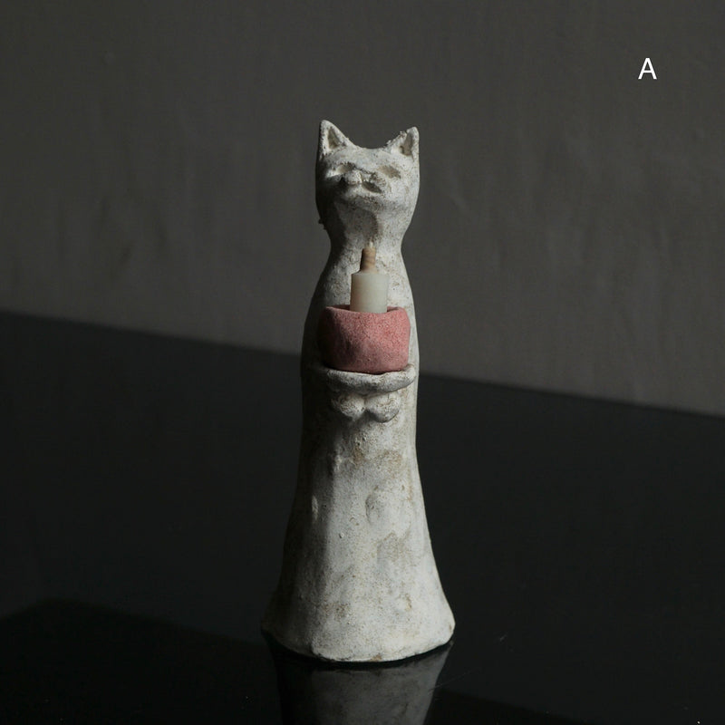 [Limited time] Tomoko Warabino / 20.Cat incense holder