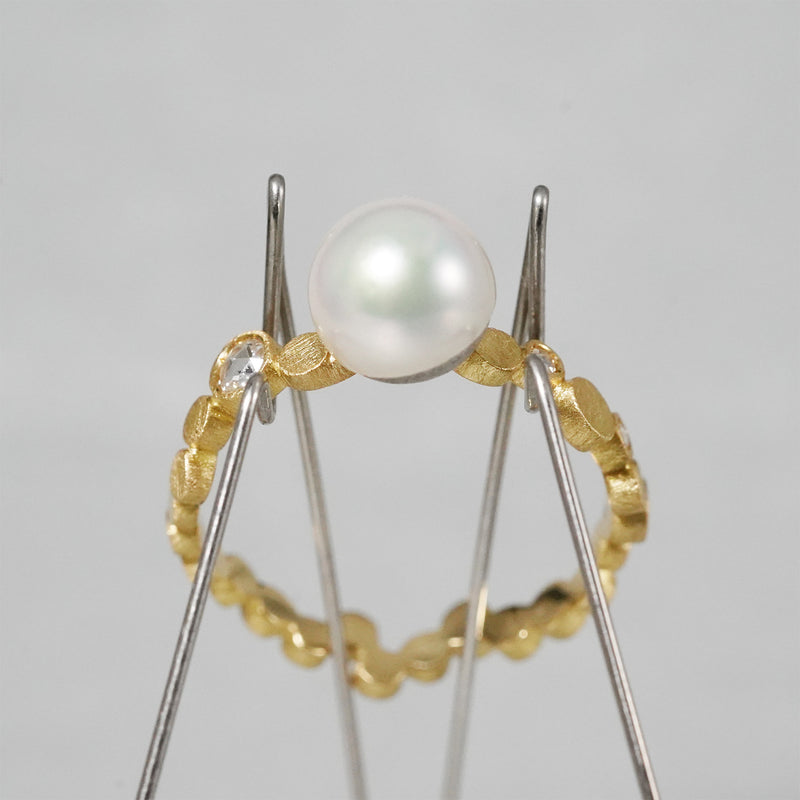 【-8/31 期間限定】19un-neuf / Dot Breath of stars ring Diamond LR20913