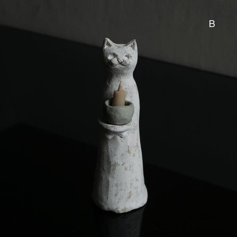 [Limited time] Tomoko Warabino / 20.Cat incense holder