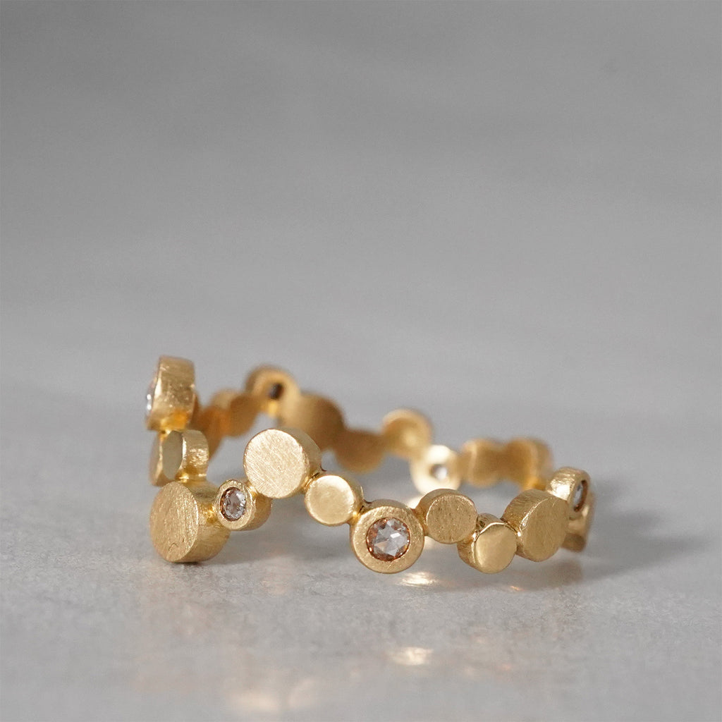 【-8/31 期間限定】19un-neuf / Dot seven stars ring Diamond LR18414