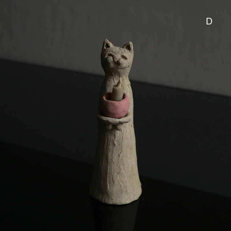 [Limited time] Tomoko Warabino / 20.Cat incense holder