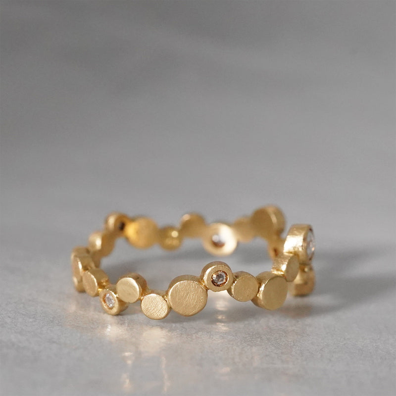 【-8/31 期間限定】19un-neuf / Dot seven stars ring Diamond LR18414